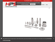 Tablet Screenshot of hps-drehteile.de